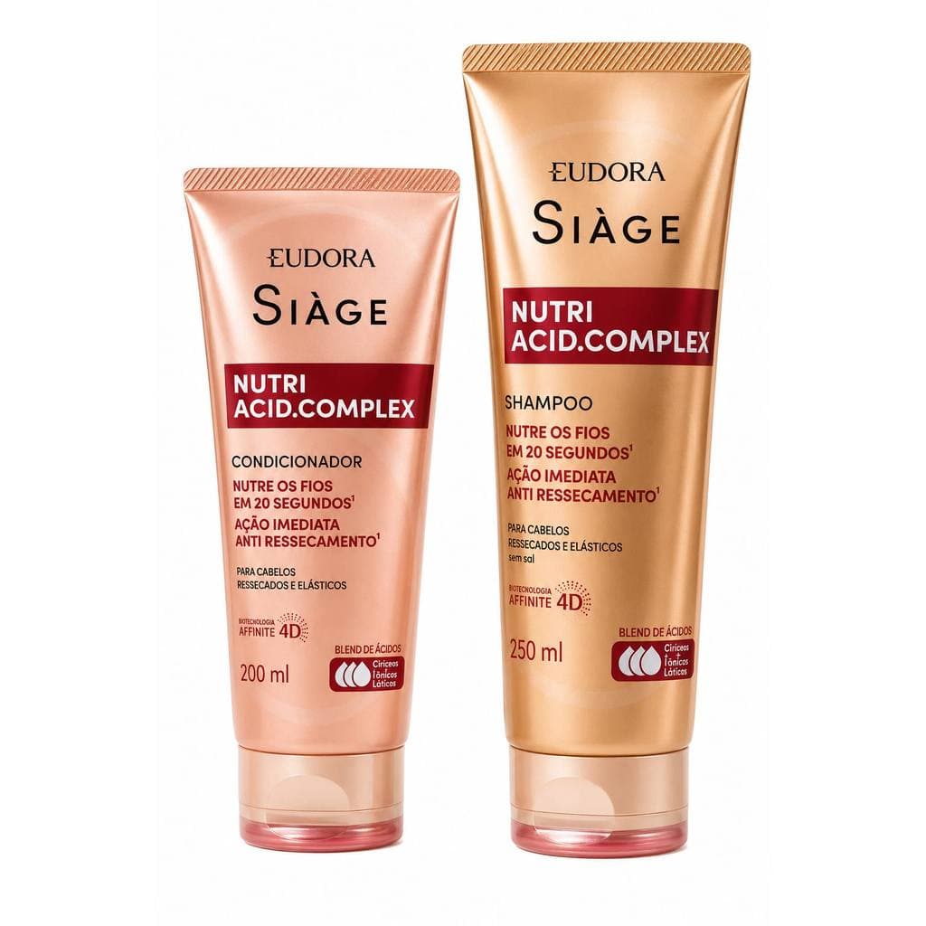 Kit Shampoo e Condicionador  Eudora Nutri Aci. Complex