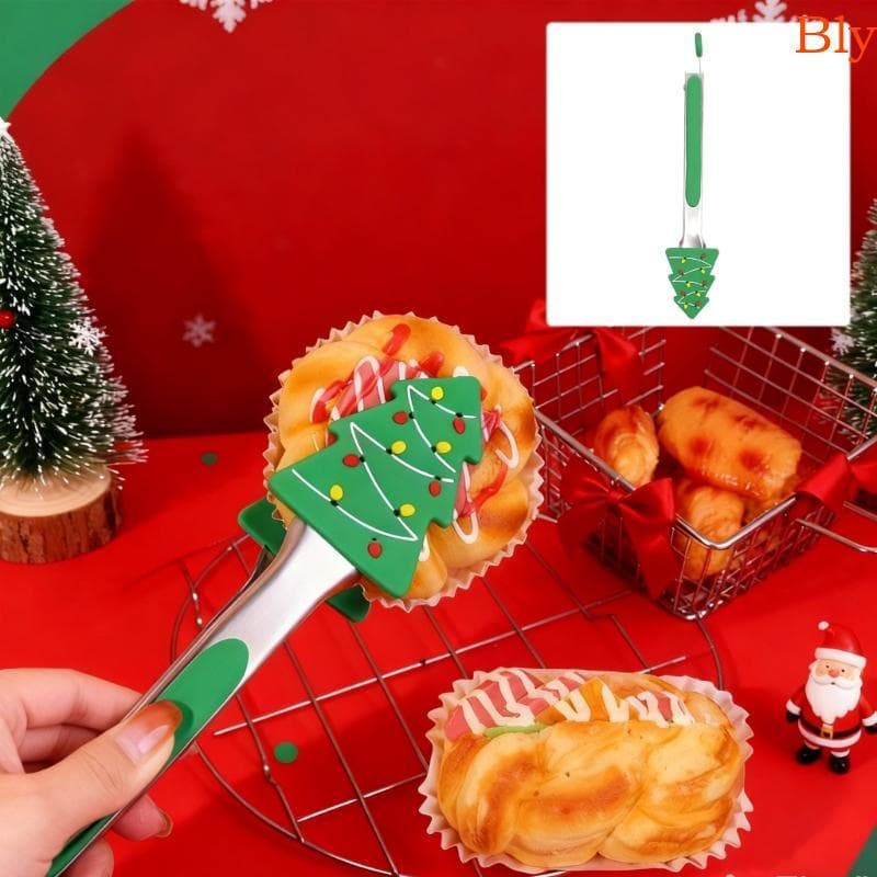 Conjunto De Pinças Pequenas De Natal Bly-Clipes De Aço Inoxidável Com Pontas De Silicone Design De Luva De Árvore Kitche