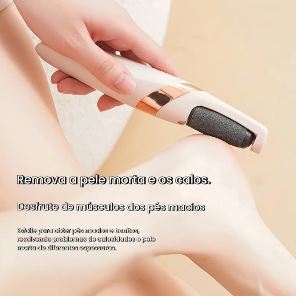 Lixa Elétrica de Pedicure Portátil com Carga USB para Cuidado Diário dos Pés