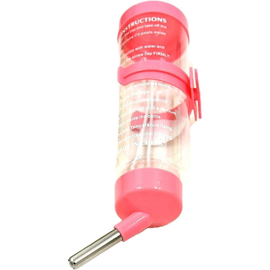 Garrafa de Água para Hamster de 125ML com Design de Esfera de Aço, Dispensador Automático de Água em Plástico à Prova de