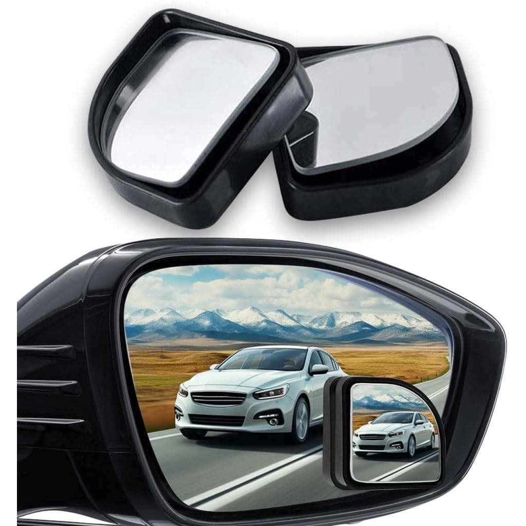 2 espelhos retrovisores em formato de leque para carros, espelho retrovisor convexo de ângulo amplo de 360 graus, espelh