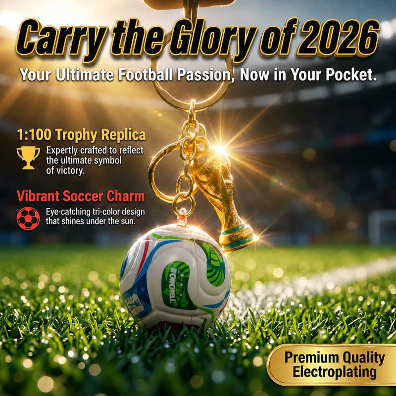 [Presente Perfeito] Chaveiro/Enfeite com o Troféu da Copa do Mundo FIFA 2026 Enfeite/Troféu/Copa 2026