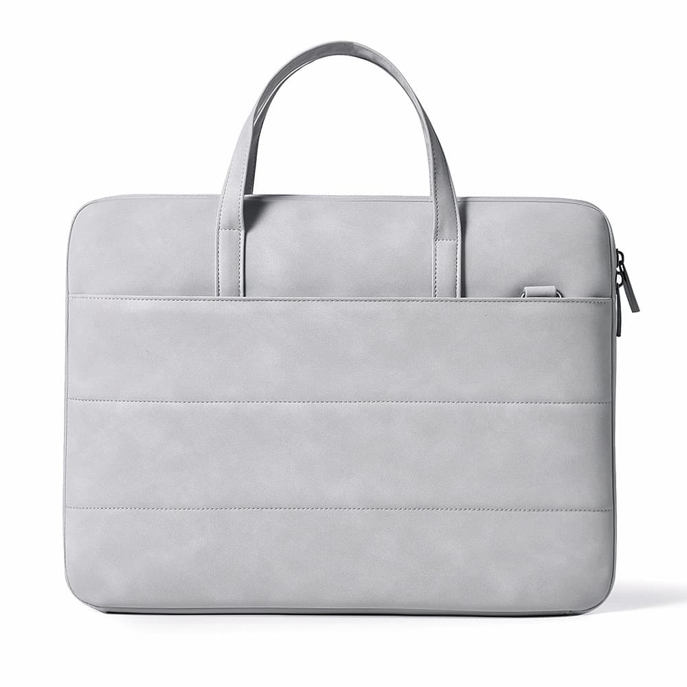 Bolsa simples para laptop, 16 espaços, à prova de choque, 47cm, capa protetora, abertura completa, fechamento, maleta fe