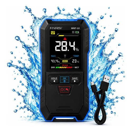 Detector Medidor De Umidade Parede Madeira Concreto Tinta Digital Alta Precisão Profissional Infiltração