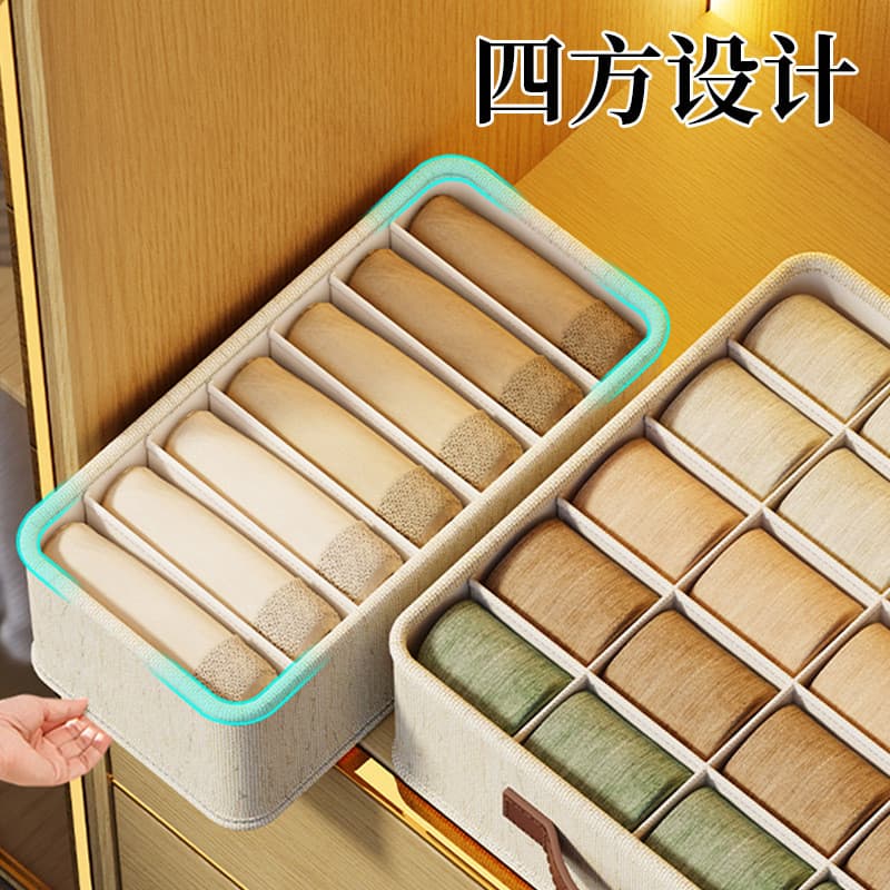 Colocar caixa de armazenamento de roupa interior tipo gaveta doméstica compartimento ferramenta útil guarda-roupa meias