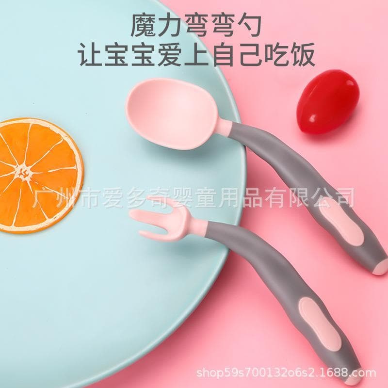 Colher macia de Silicone para bebês, garfo para alimentação de bebês recém-nascidos, colher de água para alimentação de