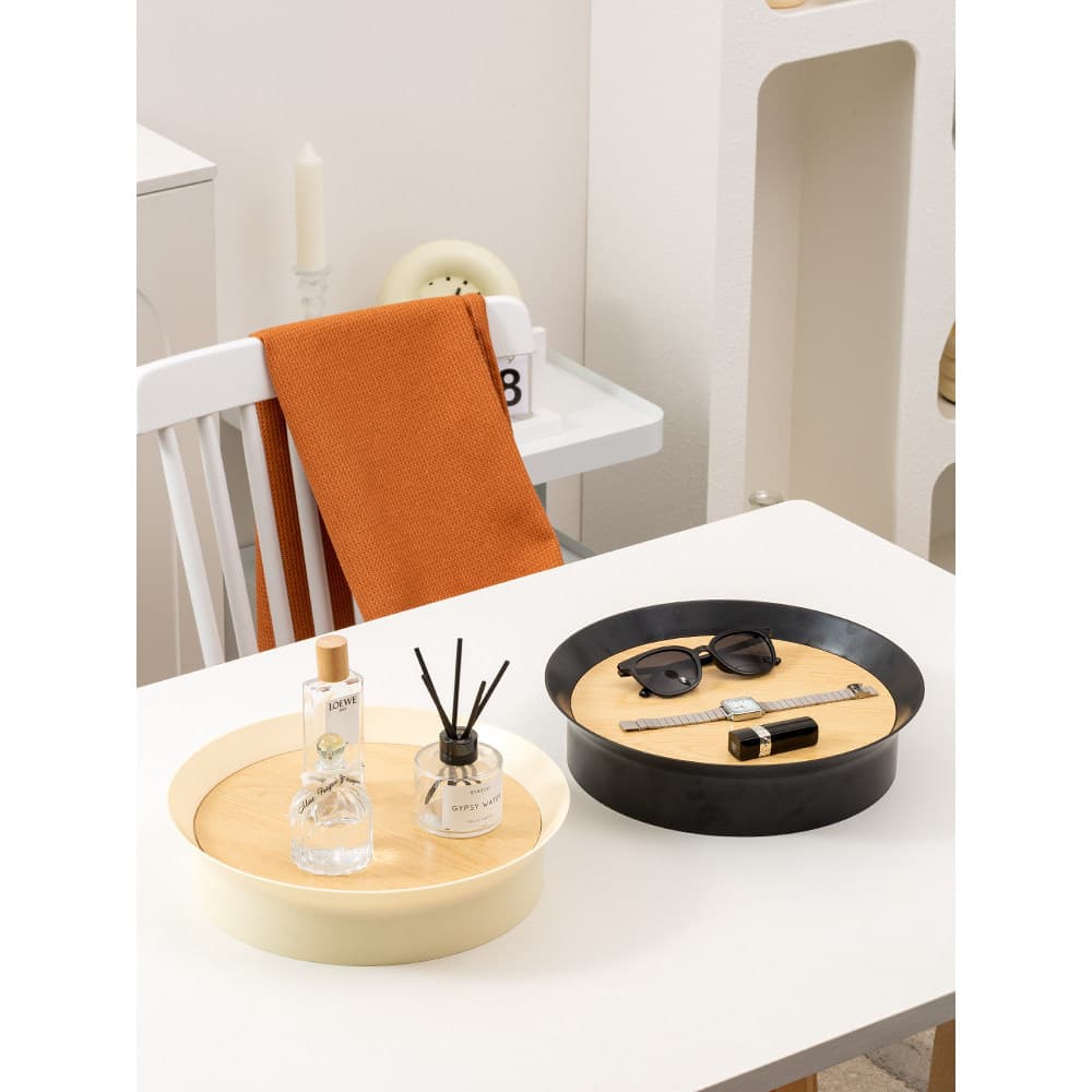 XEMO bandeja de aromaterapia estilo nórdico, caixa de armazenamento de mesa, placa de classificação de artigos diversos,