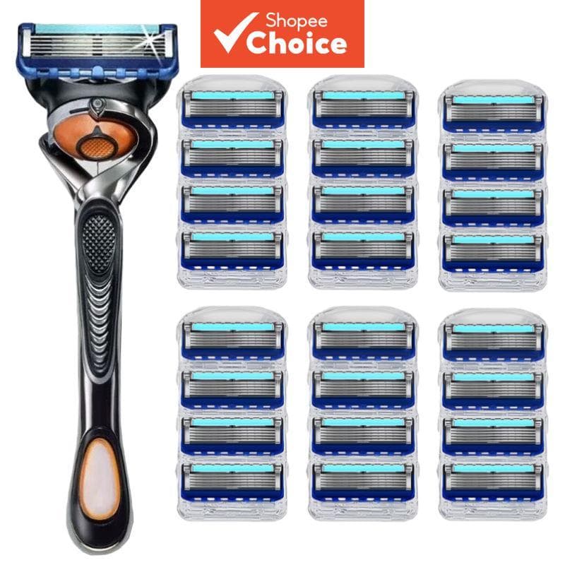 Barbeador importado original de 5 camadas da Alemanha, barbeador manual masculino, barbeador de lâmina universal de 5