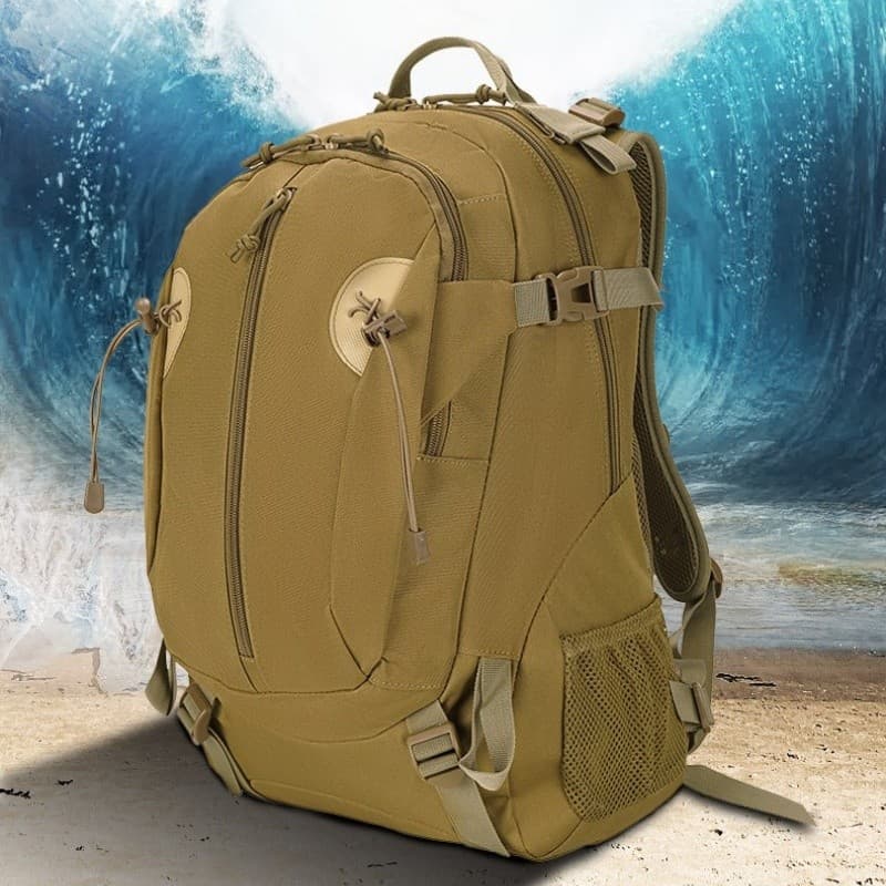 [Estoque Pronto] Mochila Tática Profissional 40L 720D De Tecido Oxford Grosso Bolsa Para Caminhada Ao Ar Livre Repelente