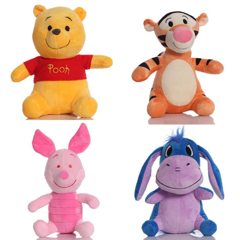 Brinquedo de Pelúcia do Winnie the Pooh da Disney, 10CM 23CM, Porquinho, Eeyore, Tigre, Brinquedo Macio, Pingente 876J