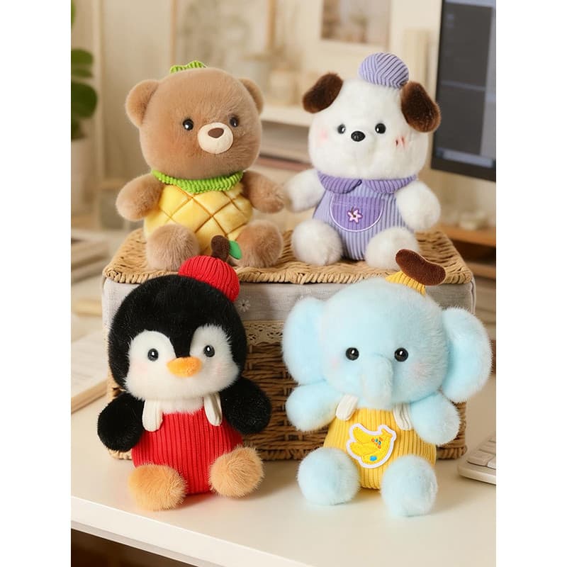 F fragrância fruta palma tesouro fragrância boneca pinguim pequeno urso bebê elefante filhote de cachorro boneca aromate