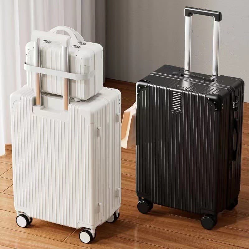Novo Retro bagagem feminino Universal roda trole caso masculino estudante durável senha caso de viagem grande capacidade