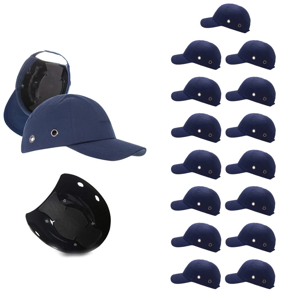 Bone com Capacete EPI Kit 15 Uni Obra Seguranca do Trabalho Casquete Conserto Construcao Oficina Resistente Protecao