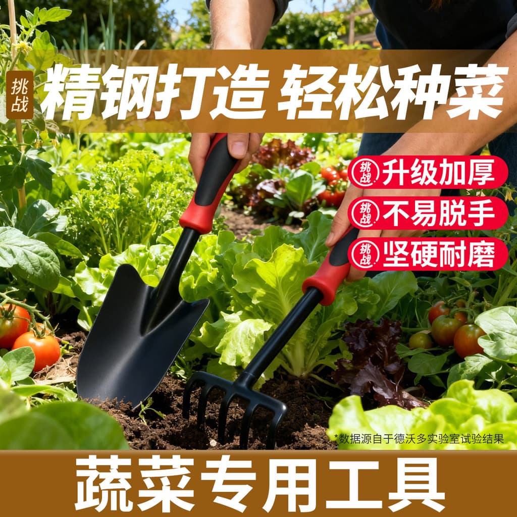 Conjunto de ferramentas para cultivo de vegetais, jardinagem, ferramenta especial para plantio de couve-flor, escavação