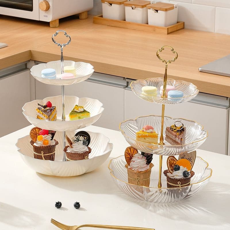 Prato de frutas multicamadas, mesa de centro para sala de estar, prato de doces doméstico, mesa frontal, lanche, decoraç