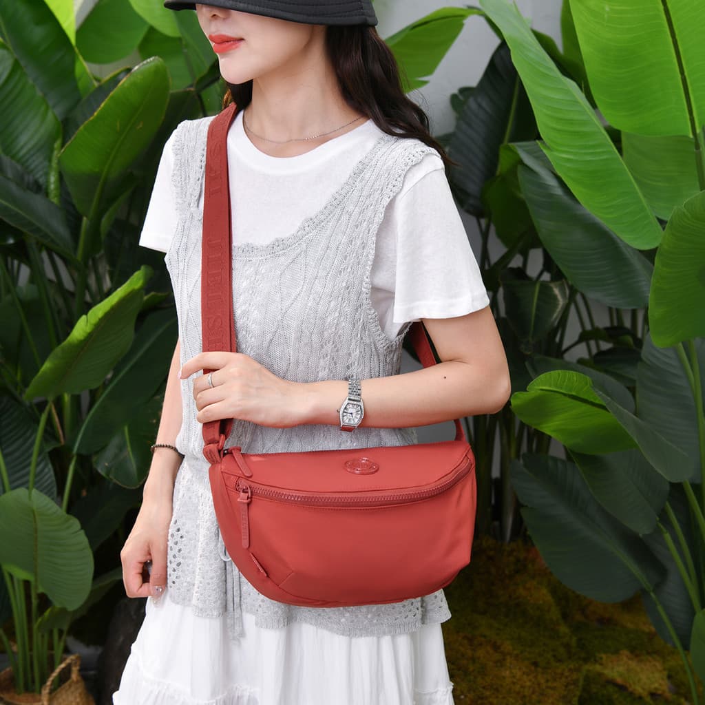 Simples portátil bolinho saco feminino moda All-Match bolsa de ombro náilon repelente de água Commuter pequena bolsa de