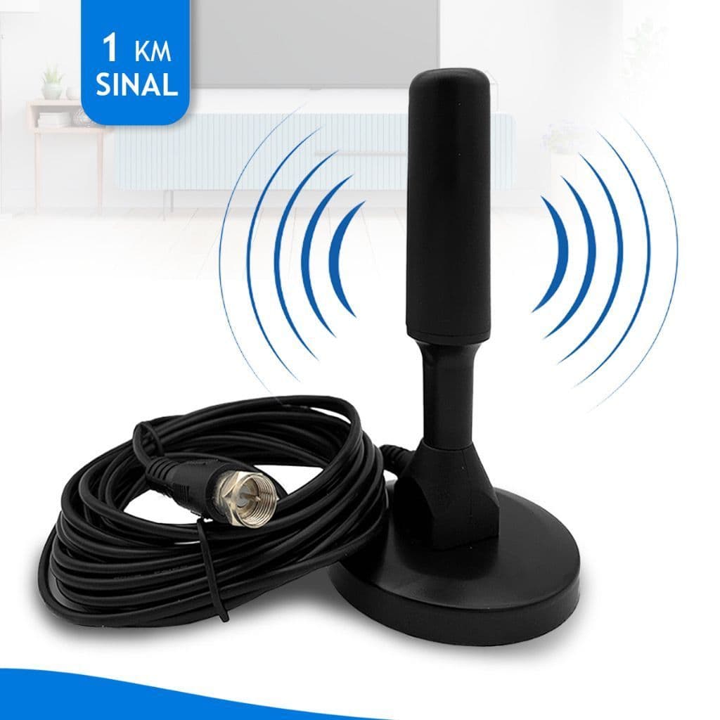 Antena para conversor digital Amplificada HDTV UHF VHF Diversos modelos