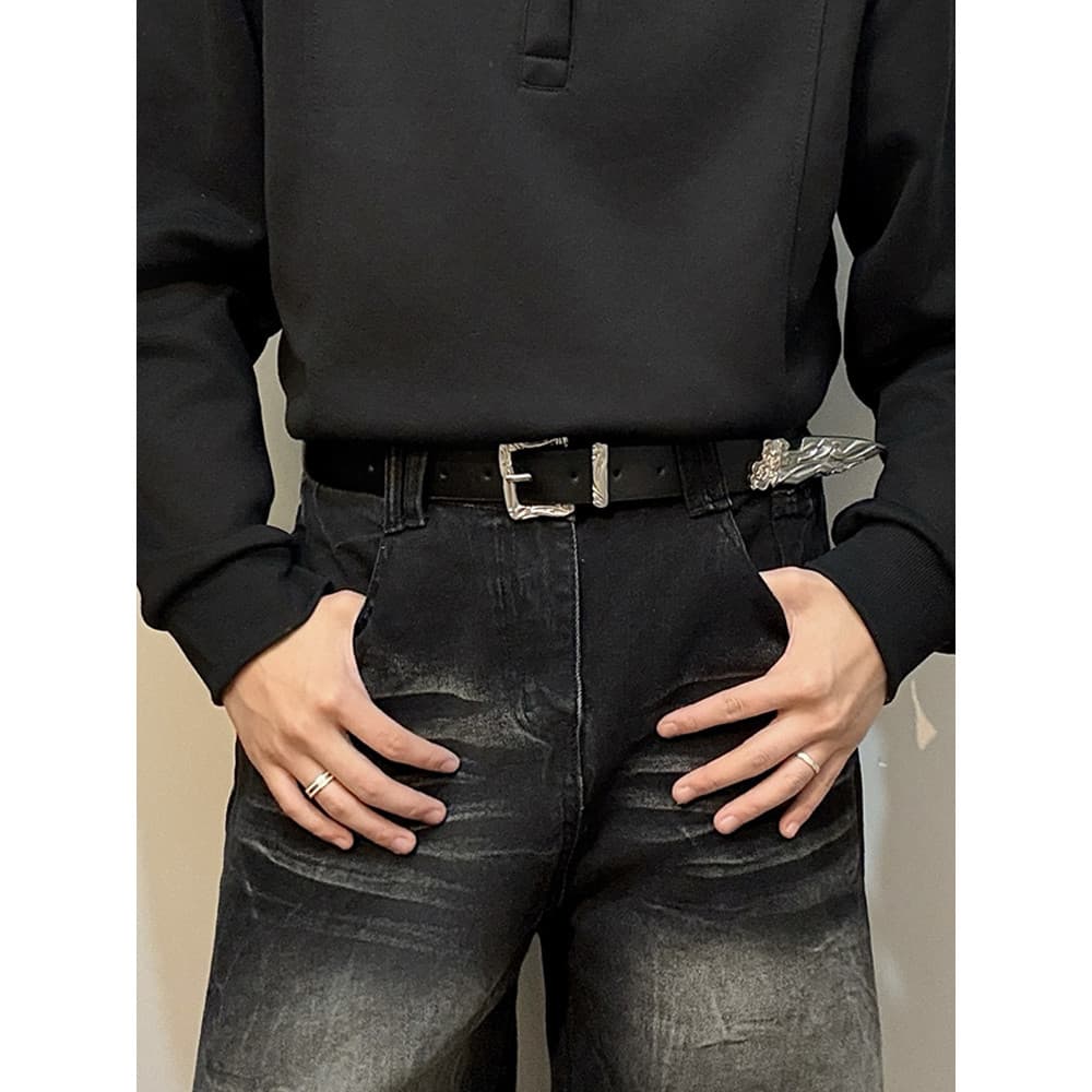 cinto masculino couro cinto de miçanga country masculino cinto masculino Retro em relevo outono inverno