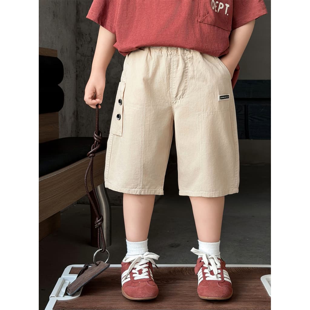 Meninos Shorts de verão 2026 novo estilo bebê moda estilo ocidental macacão calças casuais crianças versão coreana calça