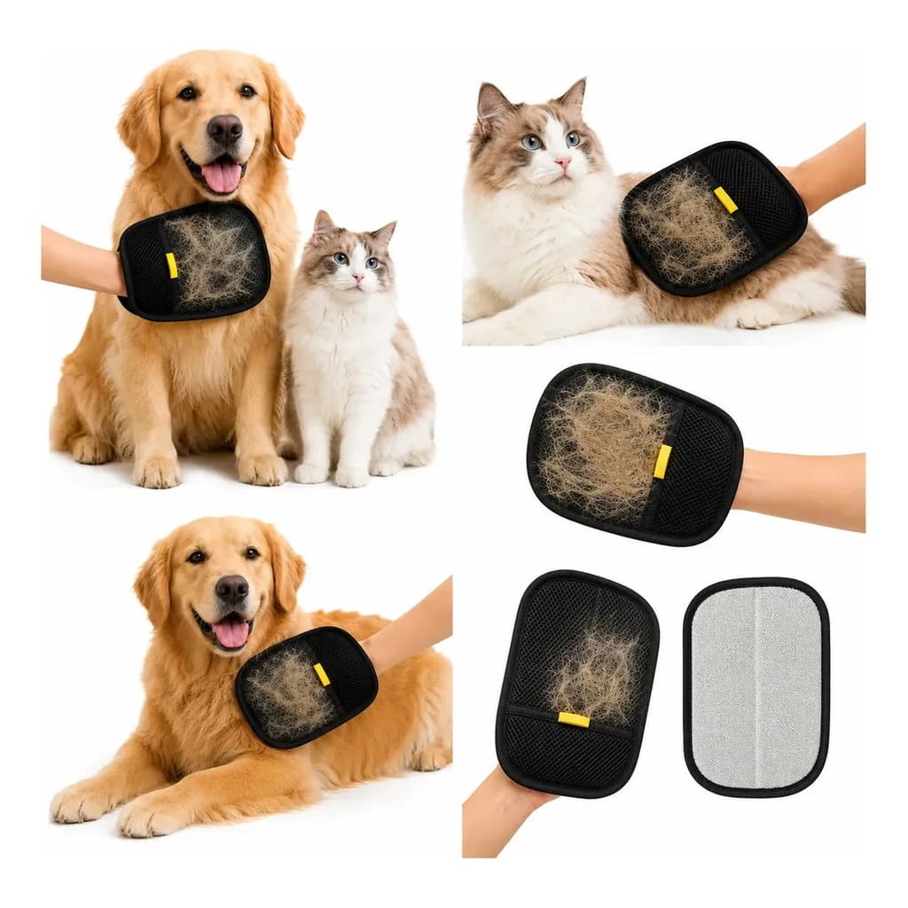 Luvas Tira Pelo Mágica Gato Cachorro Pet Roupa Sofá Reutilizável