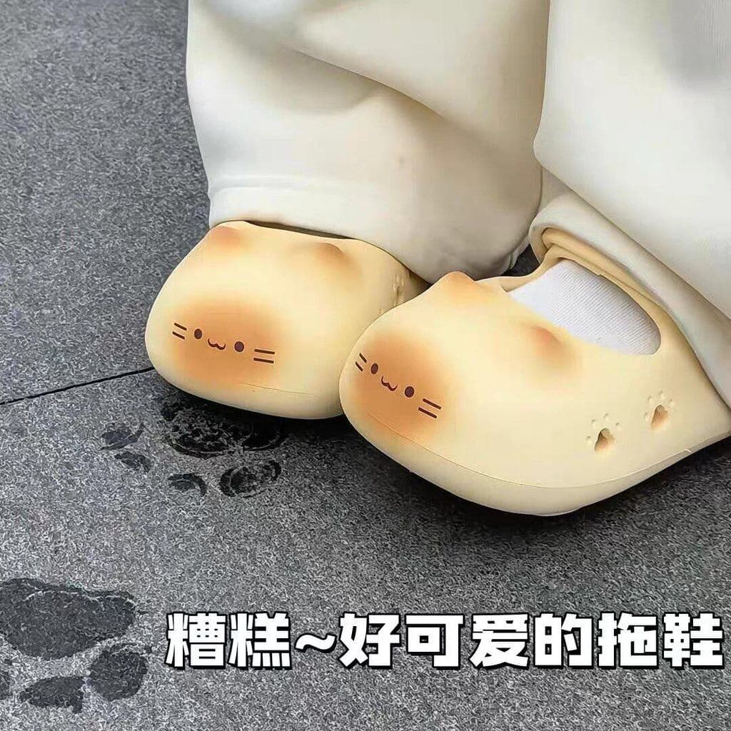 Chinelos de garra de gato bonitos crianças pai-filho sandálias chinelos buraco sapatos podem usar fora antiderrapante