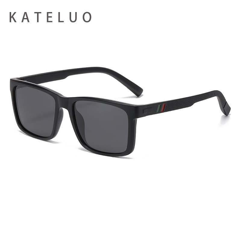 Óculos de Sol Polarizados da Moda KATELUO Masculinos Quadrados UV400 Óculos de Proteção para Condução ZK2125 KTI2