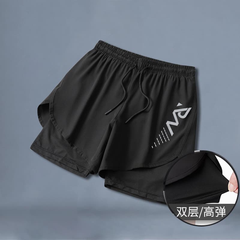 Calções de banho masculino praia natação primavera quente maiô masculino dupla camada Anti-constrangimento novos Shorts