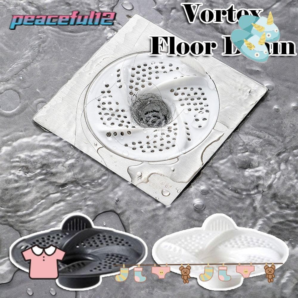 PEACEFUL 3pcs Dreno De Piso , Tampa De Drenagem À Prova De Insetos De Vórtice , Design De Malha Antientupimento Filtro