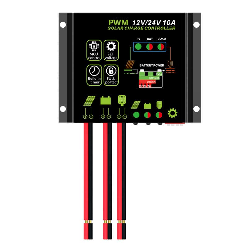 Solar 12V24V10A PWM Controle de luz Timing Controlador de luz de rua Controlador fotovoltaico Off-Net
