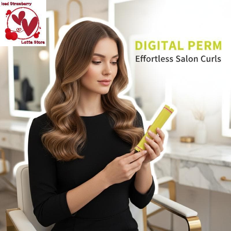 Beautyus 24V 140mm Francês Ondulado Fabricante De Cabelo Digital Quente Perm Hastes Aquecimento Rápido Ajustável Curling