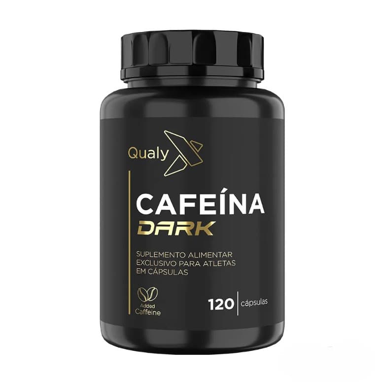 Cafeína Dark 400mg 120 Caps - Suplemento Qualynutri