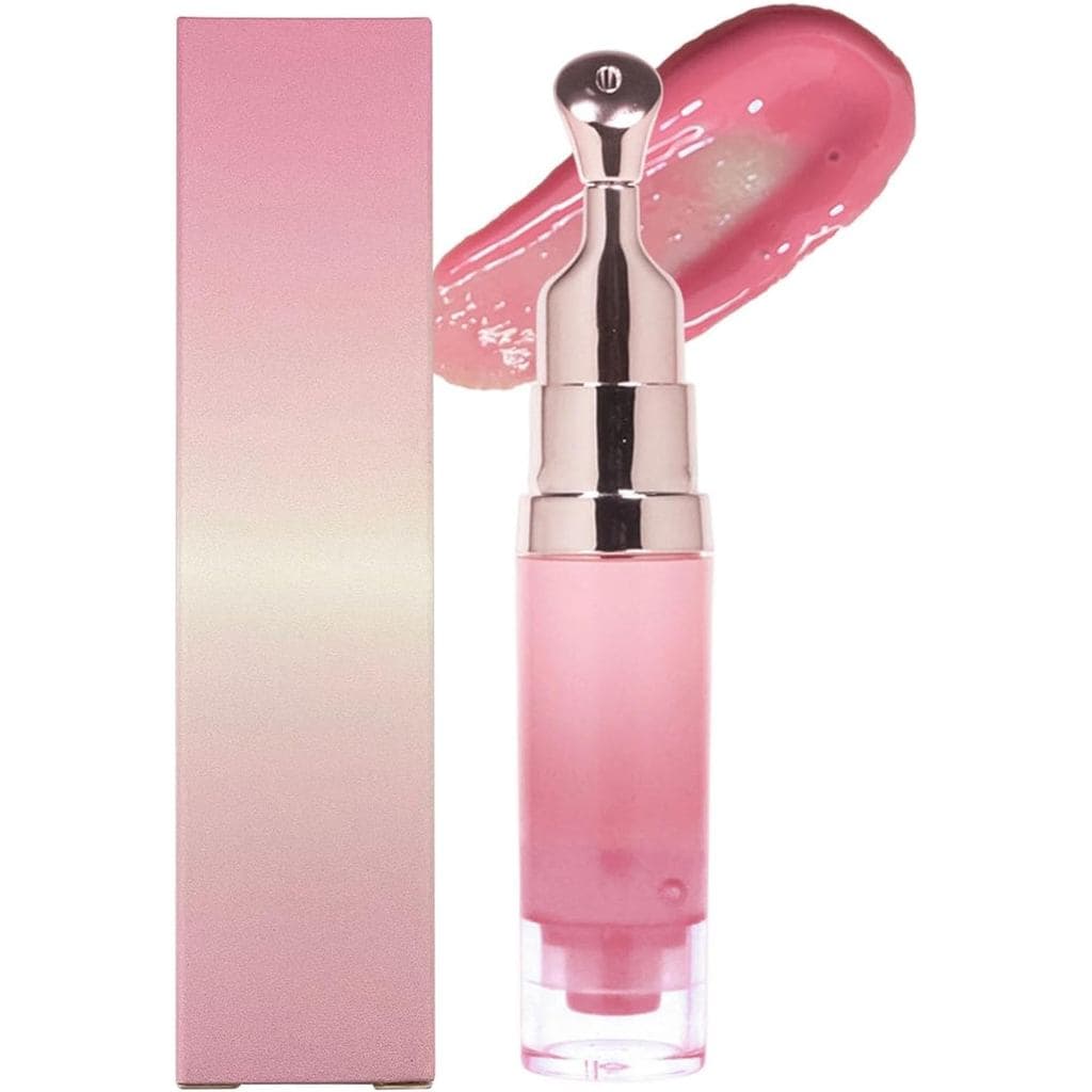 Sérum Labial Iluminador Lumuva, Brilho Labial Volumizador Lumuva, Brilho Labial Colorido 3D Hidratante e Volumizador, Bá