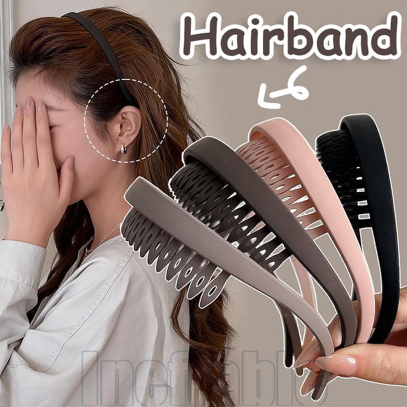 Faixa De Cabelo Em Formato De U Com Pente De Dentes Finos-Para Maquiagem , Lavagem Facial Mulheres E Homens-Use Óculos A