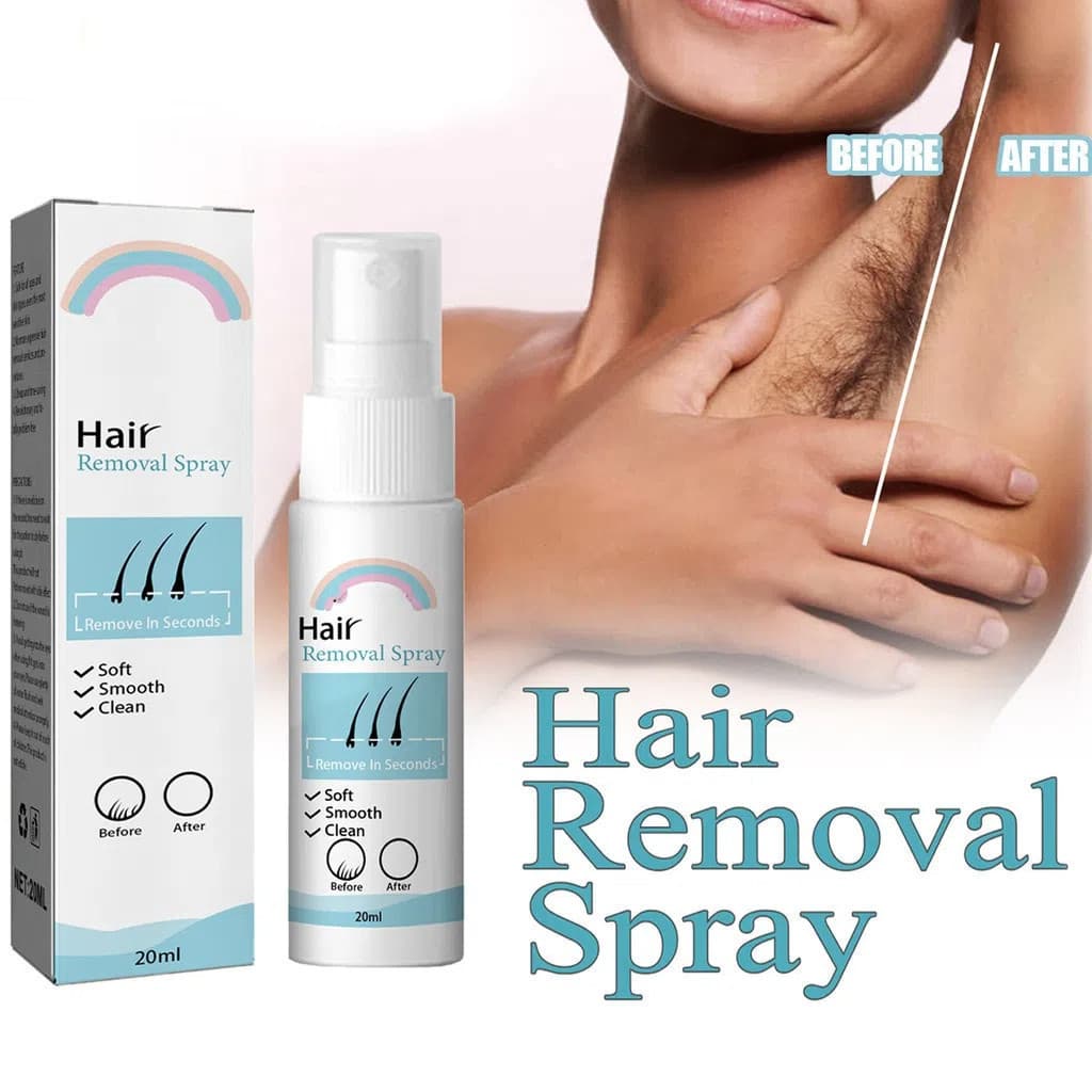 Spray para Remoção Permanente de Pelos, Removedor de Pelos Indolor para Pernas, Inibidor de Crescimento de Pelos, Creme