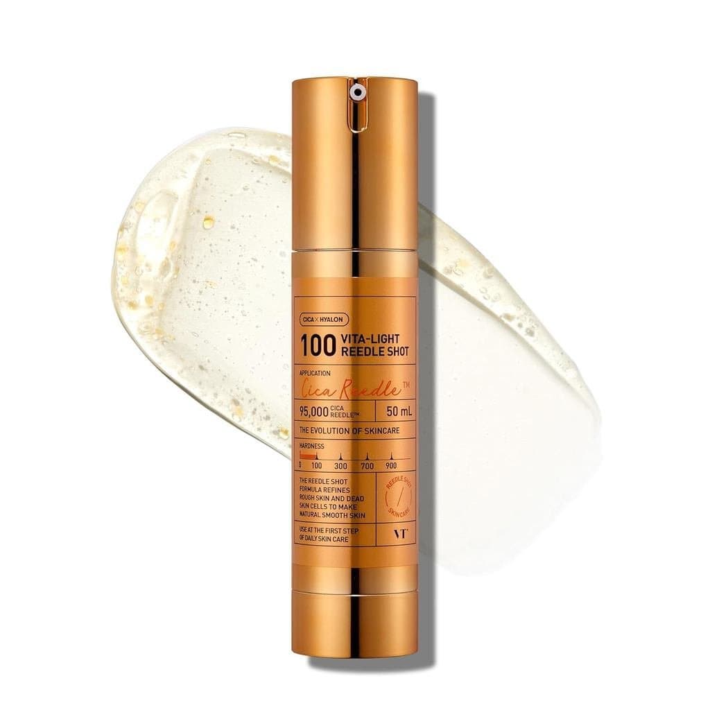 VTCOETICSVita-LightReedleShot100 Serum, contendo cápsulas de vitamina C e fórmula de microagulhas de vitamina E, sérum c