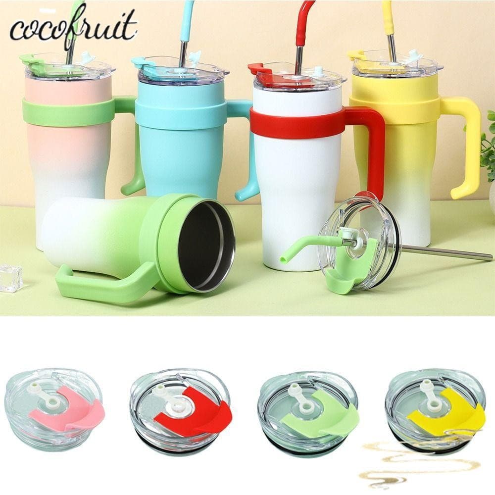 Garrafa de Água Transparente de Substituição à Prova de Respingo de 40oz Tampa de Casca de Coco COCOFRUIT Y4WB