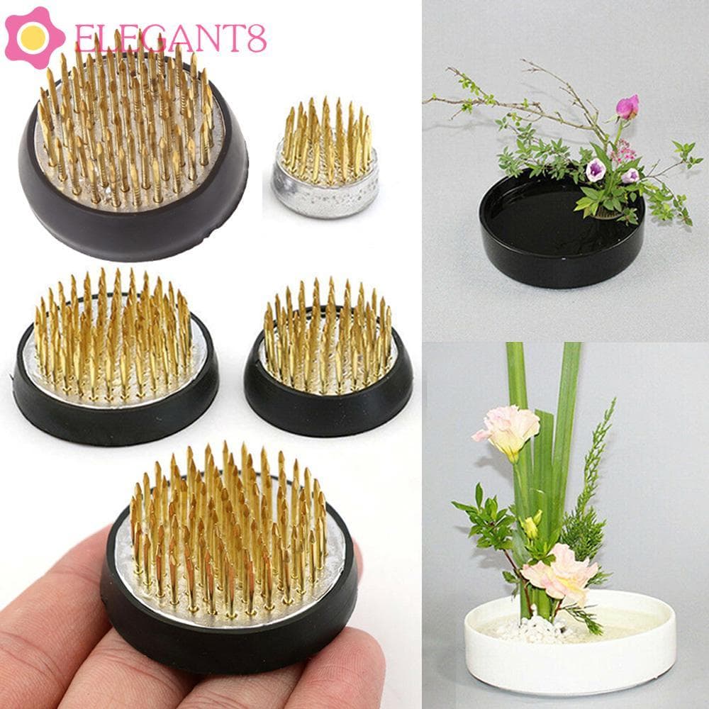AELEGANT Ikebana Titular Floricultura Agulha Espetada Kenzan Inserir Pino Base