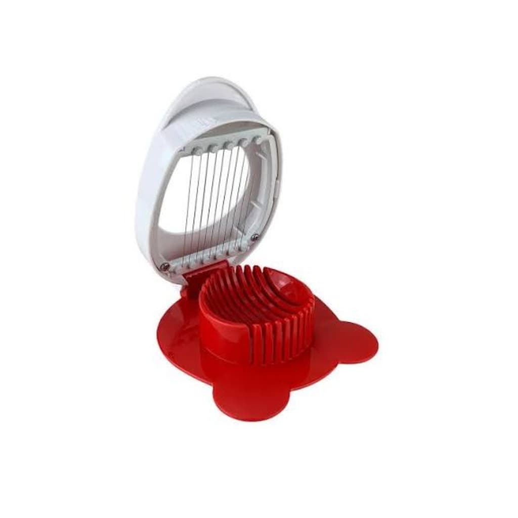 Tupperware Fatiador Egg - Chili (Branco/Vermelho)