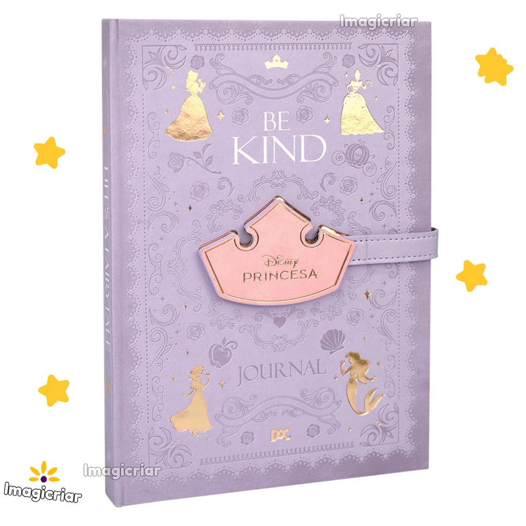 Caderno Journal Princesas Disney DAC - 80 Folhas Especiais