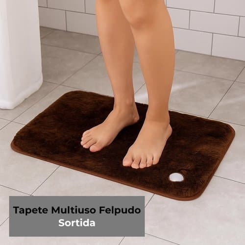 Tapete Felpudo Multiuso Antiderrapante Confortavel Design Moderno Variedades