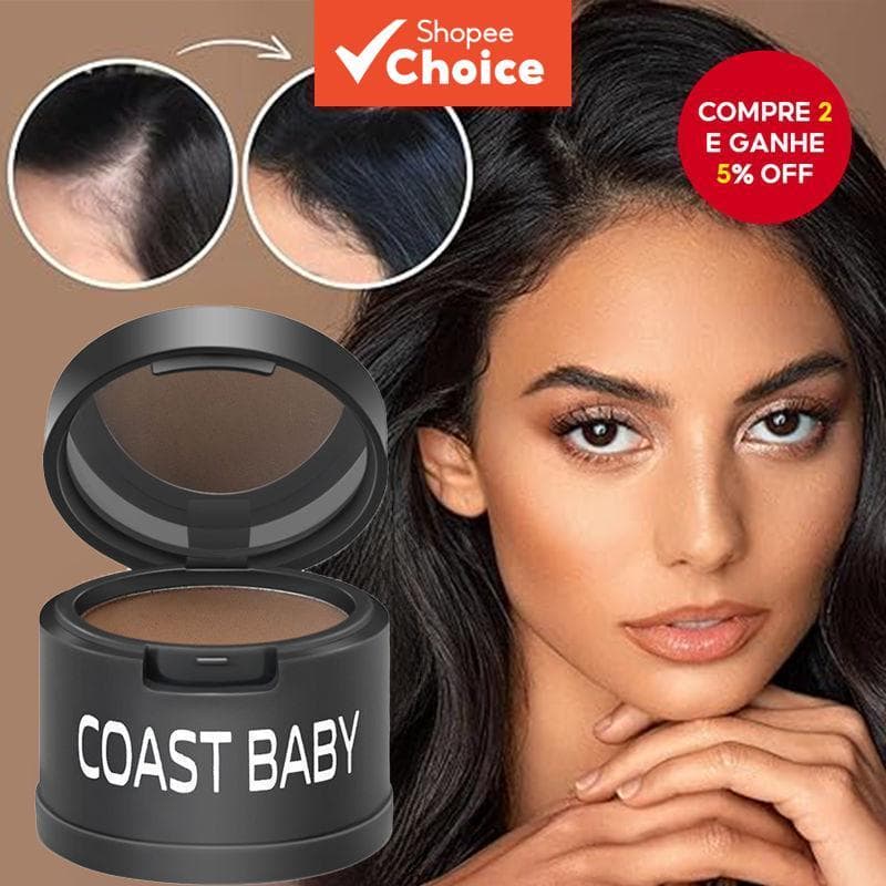 Bastão De Cor De Cabelo Em Pó Para Linha Fina Com Pente Tintura À Prova D'água Resistente A Óleo Aparência Natural Fácil