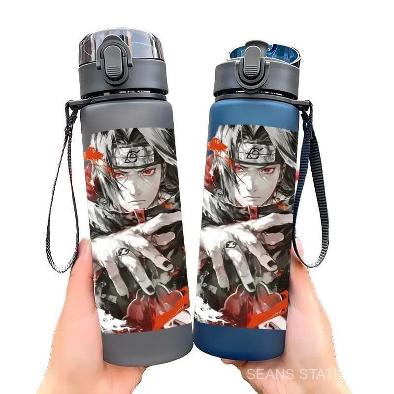 Copo com Canudo Naruto, Super Resistente a Impactos, 560 ml, Mantém as Bebidas Frias, Aquecedor de Água com Alça, Garraf