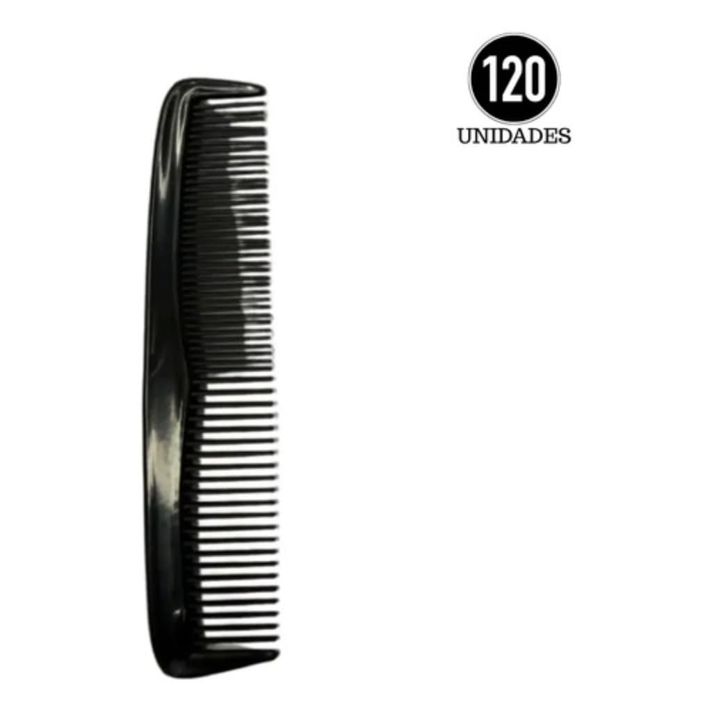 Kit 120 Un Pente Masculino Preto De Bolso Inquebrável