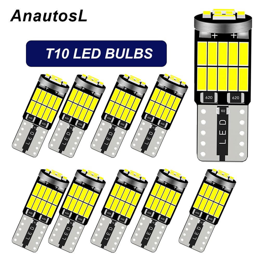 2 Pces/10 T10 C5W Lâmpadas LED Lâmpada De Sinal 194 168 Para Painel Do Carro Telhado Leitura Placa Licença E Estacioname