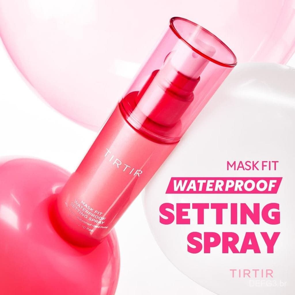 TIRTIR Spray Fixador à Prova d'Água – Fixação de Longa Duração de 24 Horas, Resistente ao Suor e à Água, Finalizador de