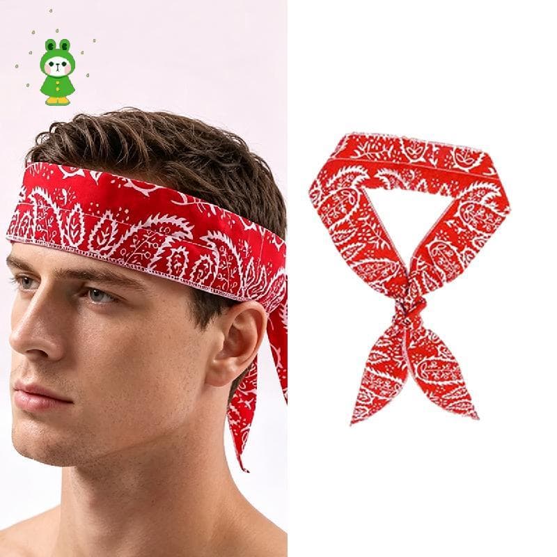 Toalha Esportiva De Gelo Com Resfriamento , Multiuso , Faixa De Pulso Fria , Estampada , Envoltório De Cabeça Verão , Ca