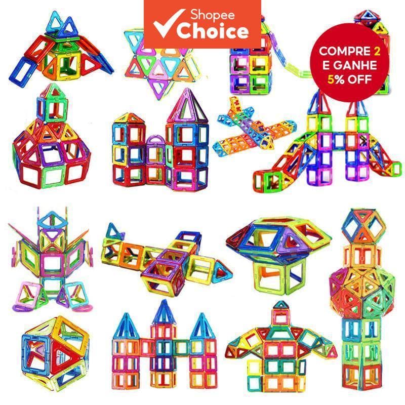 Blocos De Construção Magnéticos Tamanho Grande Mini Telhas Magnéticas Brinquedos DIY Para Crianças STEM Toy Mainan Budak