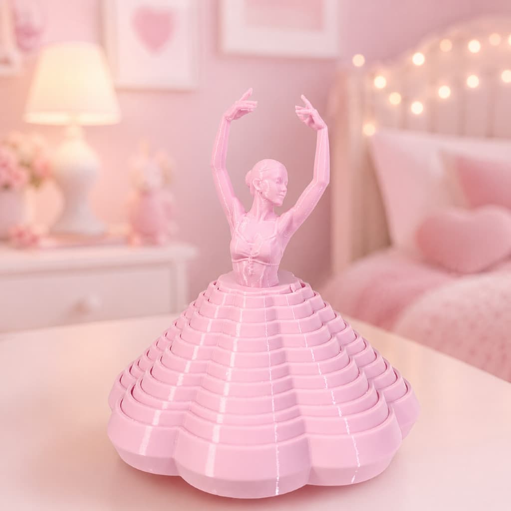 Bailarina Articulada Decorativa – Impressão 3D