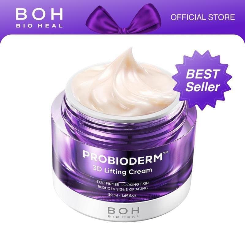 BIOHEAL BOH Probioderm Creme Lifting 3D 1.7 fl oz |   Creme Noturno Facial Probiótico Anti-Envelhecimento Coreano Avança