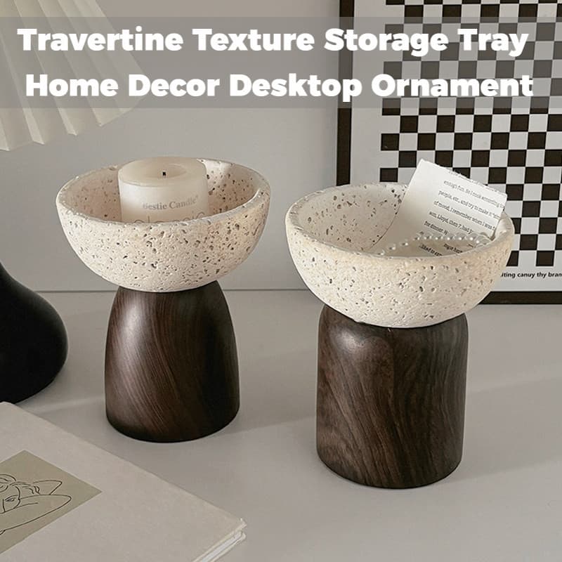Luz de luxo buraco pedra armazenamento tigela simples Desktop jóias diversos decoração bandeja ornamentos